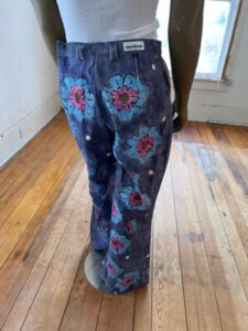 Mens Flower Power Bells  34-36 Bells Air brushed