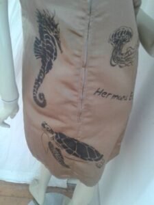 Hermans Hemp Silk / Hemp Dress Endagered Species  M