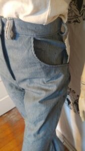 Womens  RailRoad Stripe Bells Jeans  27"