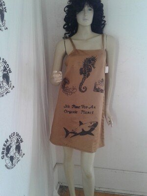 Hermans Hemp Silk / Hemp Dress Endagered Species  M