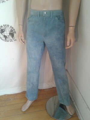 Organic cotton Natural indigo Jeans 34 X 32 Grown in USA