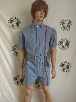 Mens Romper L Wool With Stripe