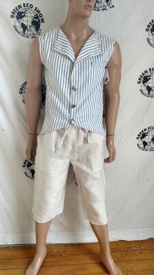 Mens Vest Tails Striped sz 40 Med
