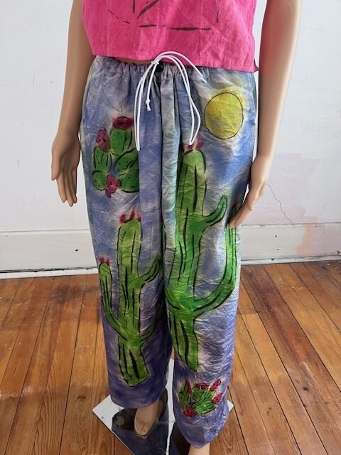 Womens Air brushed Cactus Pants XL
